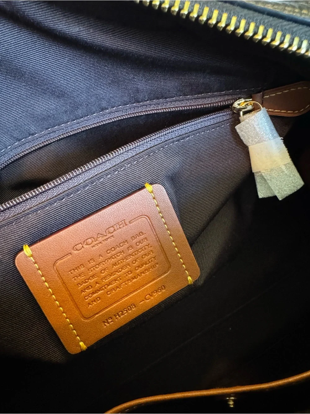 Coach Black Pebbled Leather Satchel with Gold Hardware